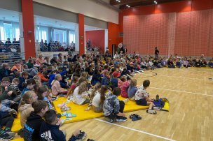 Olympijský trénink s Míšou Hrubou na ZŠ Březová