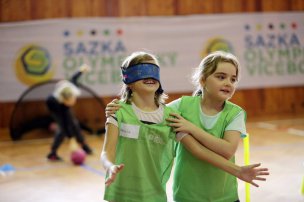 Olympijský trénink s Míšou Hrubou na ZŠ Vlkoš