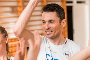 Olympijský trénink s Jiřím Ježkem na ZŠ Primáře Kareše v Sedlčanech