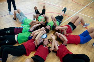 Olympijský trénink s Adélou Hanzlíčkovou na ZŠ nám. Míru, Nový Bor