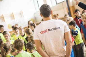 Olympijský trénink s Michalem Navrátilem na ZŠ Blatnice