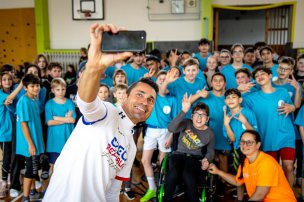 Olympijský trénink s Jiřím Ježkem na ZŠ Petlérská, Klášterec nad Ohří