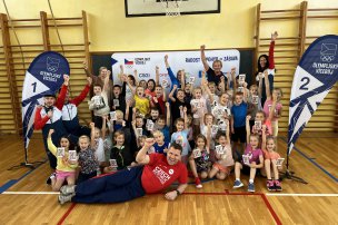 Olympijský trénink s Markem Švecem, ZŠ Hořepník