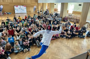 Olympijský trénink s Jiřím Beranem na ZŠ Zaječov