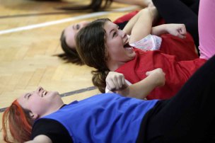 Olympijský trénink s Adrianou Gerši na ZŠ U Sýpek, Kroměříž