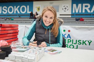 Olympijský trénink s Kristýnou Hoidarovou-Kolocovou na ZŠ Mrákov