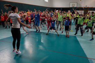 Trénink s olympionikem na ZŠ Sobotka