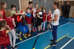 Olympijský trénink s Kateřinou Kudějovou na ZŠ Rakovník