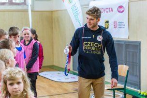 Olympijský trénink s Lukášem Rohanem na ZŠ Havlíčkova, Jihlava