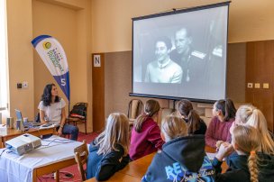 Olympijský trénink se Šárkou Kašpárkovou na ZŠ Hluk