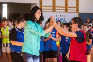 Olympijský trénink s Šárkou Kašpárkovou na ZŠ Sudkov