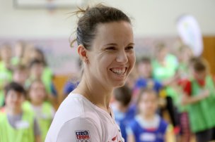 Olympijský trénink s Ivetou Vacenovskou na ZŠ Kroměříž