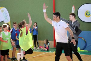 Olympijský trénink s Jirkou Ježkem na ZŠ Kuřim