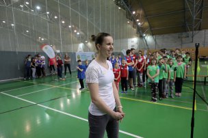 Olympijský trénink s Ivetou Vacenovskou na ZŠ Ostrava