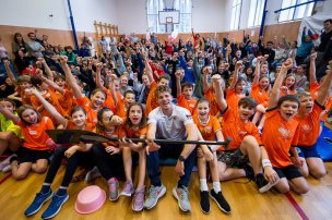 Olympijský trénink s Lukášem Rohanem na ZŠ Kotlářská, Brno