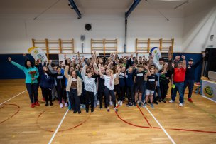 Olympijský trénink s Václavem Chalupou na ZŠ České Velenice